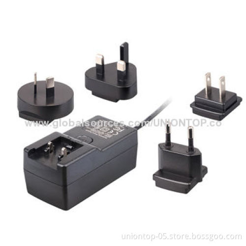 Output 12V/1A power adapter for LED light with UL, CB, PSE, CE certifications